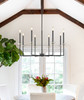 Z-Lite Gaultier 8 Light Chandelier in Matte Black + Modern Gold (6100-8MB)