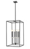 Z-Lite Gaultier 6 Light Chandelier in Matte Black + Modern Gold (6100-32MB)