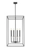 Z-Lite Gaultier 8 Light Chandelier in Matte Black + Modern Gold (6100-44MB)