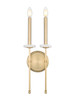 Z-Lite Gaultier 2 Light Wall Sconce in Modern Gold (6100-2S-MGLD)