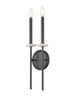 Z-Lite Gaultier 2 Light Wall Sconce in Matte Black + Modern Gold (6100-2S-MB)
