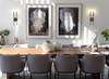 Z-Lite Gaultier 2 Light Wall Sconce in Matte Black + Modern Gold (6100-2S-MB)
