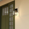 Vaxcel Sutton 12.25-in. H Outdoor Motion Sensor Wall Light Matte Black (T0812)