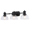 Vaxcel Beloit 25.5-in. W 3 Light Vanity Matte Black (W0557)