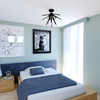 Vaxcel Estelle 24-in. Semi-Flush Mount Matte Black (C0273R)