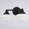 Vaxcel Eastgate 15-in. W 2 Light Vanity Matte Black (W0559)