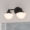 Vaxcel Eastgate 15-in. W 2 Light Vanity Matte Black (W0559)