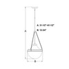 Vaxcel Lincoln 12.75-in. W 1 Light Pendant Matte Black (P0449)