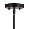 Vaxcel Glencoe 28-in. 6 Light Chandelier Matte Black (H0266R)