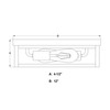Vaxcel Clinton 12-in. W 2 Light Outdoor Flush Mount Matte Black (T0809)