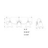 Vaxcel Bella 28.25-in. W 3 Light Vanity Matte Black (W0555)