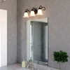 Vaxcel Bella 28.25-in. W 3 Light Vanity Matte Black (W0555)