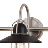Vaxcel Galena 3 Light Vanity Matte Black and Satin Nickel (W0403R)