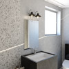 Vaxcel Galena 2 Light Vanity Matte Black and Satin Nickel (W0402R)