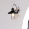 Vaxcel Galena 1 Light Vanity Matte Black and Satin Nickel (W0401R)