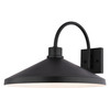 Vaxcel Highland Park 17-in. W Outdoor Wall Light Matte Black and White (T0803)