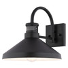 Vaxcel Highland Park 11.25-in. W Outdoor Motion Sensor Wall Light Matte Black and White (T0805)