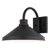 Vaxcel Highland Park 11.25-in. W Outdoor Wall Light Matte Black and White (T0802)