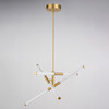 Vaxcel Avalon 27.25-in. 6 Light LED Pendant Muted Brass (P0426R)