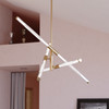 Vaxcel Avalon 27.25-in. 6 Light LED Pendant Muted Brass (P0426R)