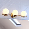 Vaxcel Monticello 22-in. W 3 Light Vanity Muted Brass (W0549)