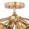Vaxcel Estelle 24-in Semi Flush Ceiling Light Natural Brass (C0162R)