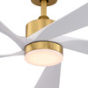 Vaxcel Redmond 52-in. LED Ceiling Fan Satin Brass (F0138)