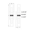 Vaxcel Bari 21.5-in. 2 Light Wall Light Satin Brass (W0548)