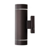 Vaxcel Chiasso 11.25-in.H LED Outdoor Wall Light Deep Bronze (T0822)