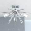 Vaxcel Estelle 17-in Semi Flush Ceiling Light Polished Nickel (C0163R)