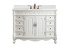 Elegant Furniture & Lighting 48 inch Single Bathroom vanity in vintage mint with backsplash (VF-1039VM-VW-BS)