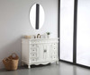 Elegant Furniture & Lighting 48 inch Single Bathroom vanity in vintage mint with backsplash (VF-1039VM-VW-BS)