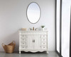 Elegant Furniture & Lighting 48 inch Single Bathroom vanity in vintage mint with backsplash (VF-1039VM-VW-BS)