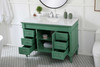 Elegant Furniture & Lighting 48 inch Single Bathroom vanity in vintage mint with backsplash (VF13048VM-VW-BS)