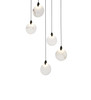 Elegant Furniture & Lighting Avery 16 inch Square Alabaster Pendant in Black (1012S16BK-11ST)
