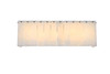 Elegant Furniture & Lighting Georgina 24.5 inch Alabaster Wall Sconce in Chrome (1015W24C-33ST)