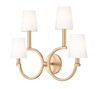 Z-Lite Cordelia 4 Light Wall Sconce in Modern Gold (2016-4S-MGLD)