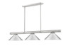 Z-Lite Vanguard 3 Light Billiard in Brushed Nickel (3050-3BN-BN15)