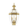 Monterey 2 Light Polished Brass Outdoor Post Top Lantern (2254-02)