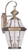 Georgetown 2 Light Antique Brass Outdoor Wall Lantern (2261-01)