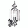 Outdoor Basics 1 Light Brushed Nickel Outdoor Wall Lantern (2006-91)