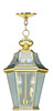 Georgetown 2 Light Polished Brass Outdoor Pendant Lantern (2265-02)