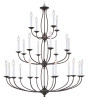 Home Basics 24 Light Bronze Chandelier (4180-07)