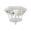 Monterey/Georgetown 2 Light White Outdoor Ceiling Mount (7052-03)