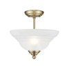 North Port 2 Light Antique Brass Ceiling Mount (4259-01)