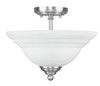 North Port 2 Light Brushed Nickel Ceiling Mount (4259-91)