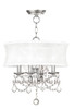Newcastle 4 Light Brushed Nickel Mini Chandelier (6304-91)