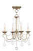 Pennington 4 Light Convertible Mini Chandelier In Antique Silver Leaf (6514-73)