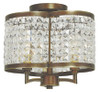 Grammercy 3 Light Hand Painted Palacial Bronze Ceiling Mount (50573-64)