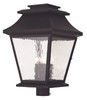 Hathaway 4 Light Bronze Outdoor Post Top Lantern (20244-07)